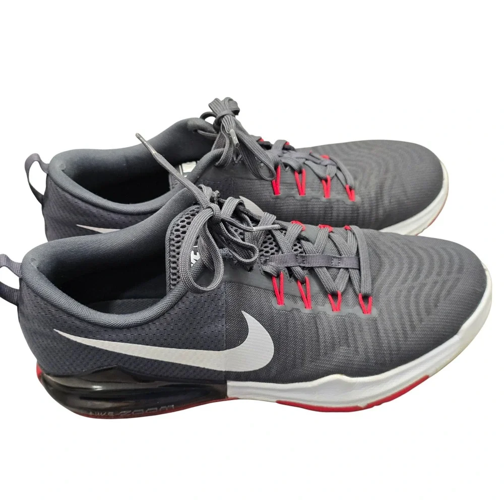 Nike Air Zoom Structure 20 Sz 12 Black Red Running Shoes Athletic Athleisure